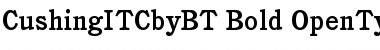 Download ITC Cushing Bold Font Title Preview