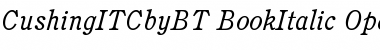 Download ITC Cushing Book Italic Font Title Preview