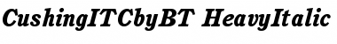 Download ITC Cushing Heavy Italic Font Title Preview