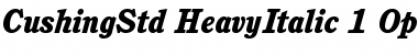 Download ITC Cushing Std Heavy Italic Font Title Preview