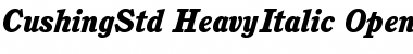 Download ITC Cushing Std Heavy Italic Font Title Preview