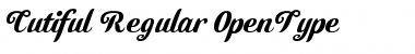 Download Cutiful Regular Font Title Preview