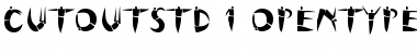 Download Cutout Std Regular Font Title Preview