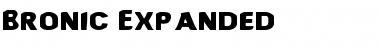 Download Bronic Expanded Expanded Font Title Preview