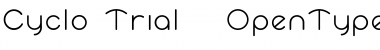 Download Cyclo Trial Font Title Preview