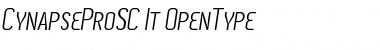 Download Cynapse Pro SC Italic Font Title Preview