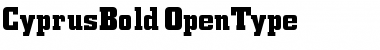 Download CyprusBold Regular Font Title Preview