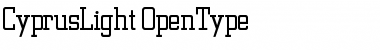 Download CyprusLight Regular Font Title Preview