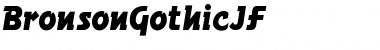 Download BronsonGothicJF Medium Font Title Preview