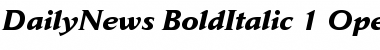 Download Jaeger Daily News Bold Italic Font