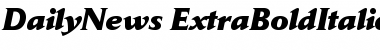 Download Jaeger Daily News Extra Bold Italic Font