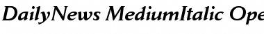 Download Jaeger Daily News Medium Italic Font