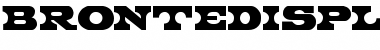 Download BronteDisplayCapsSSK Regular Font Title Preview