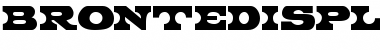 Download BronteDisplayCapsSSK Regular Font Title Preview