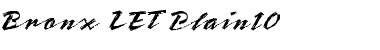 Download Bronx LET Plain Font Title Preview