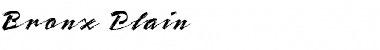 Download Bronx Regular Font Title Preview