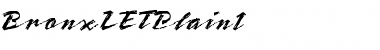 Download BronxLETPlain1 Regular Font Title Preview