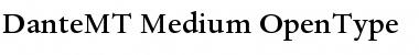 Download Dante MT Medium Font