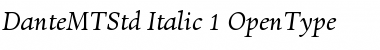 Download Dante MT Std Italic Font
