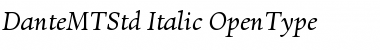 Download Dante MT Std Italic Font