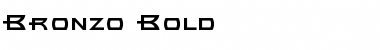 Download Bronzo Bold Font Title Preview