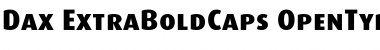 Download Dax-ExtraBoldCaps Regular Font Title Preview