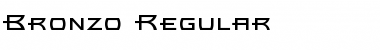 Download Bronzo Regular Font Title Preview