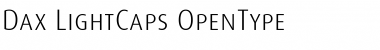 Download Dax-LightCaps Regular Font Title Preview