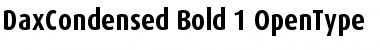 Download DaxCondensed Bold Font
