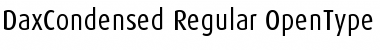 Download DaxCondensed Regular Font