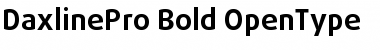 Download DaxlinePro Bold Font Title Preview