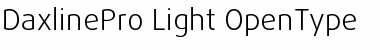 Download DaxlinePro Light Font Title Preview