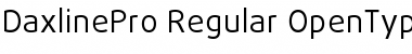 Download DaxlinePro Regular Font Title Preview