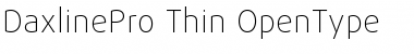 Download DaxlinePro Thin Font Title Preview