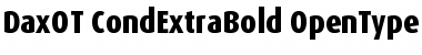 Download DaxOT CondExtraBold Font Title Preview