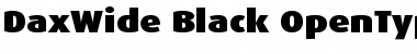 Download DaxWide Black Font Title Preview