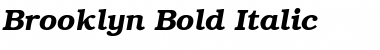 Download Brooklyn Bold Italic Font Title Preview