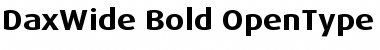 Download DaxWide Bold Font