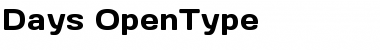 Download Days Regular Font Title Preview