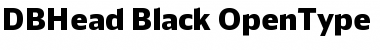 Download DB Head Black Font