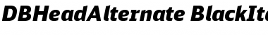 Download DB Head Alternate Black Italic Font Title Preview