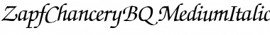 Download ZapfChanceryBQ-MediumItalic Medium Italic Font