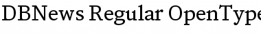 Download DB News Regular Font Title Preview
