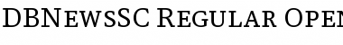 Download DB News SC Regular Font Title Preview