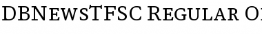 Download DB News TF SC Regular Font Title Preview