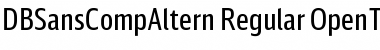 Download DB Sans Comp Altern Regular Font Title Preview