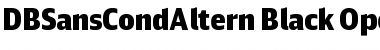 Download DB Sans Cond Altern Black Font Title Preview