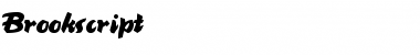 Download Brookscript Regular Font Title Preview