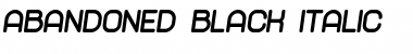 Download Abandoned Black Italic Font Title Preview