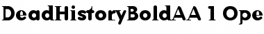Download DeadHistory Bold Regular Font Title Preview